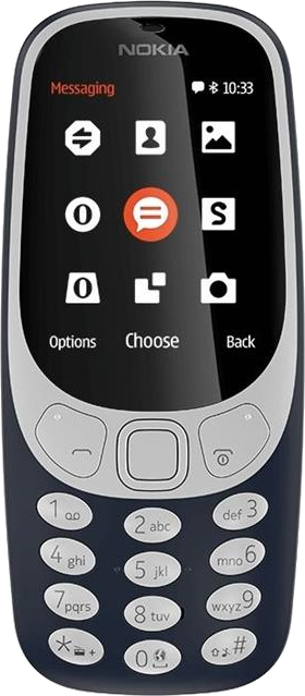 NOKIA 3310 DualSIM kék nyomógombos kártyafüggetlen mobiltelefon