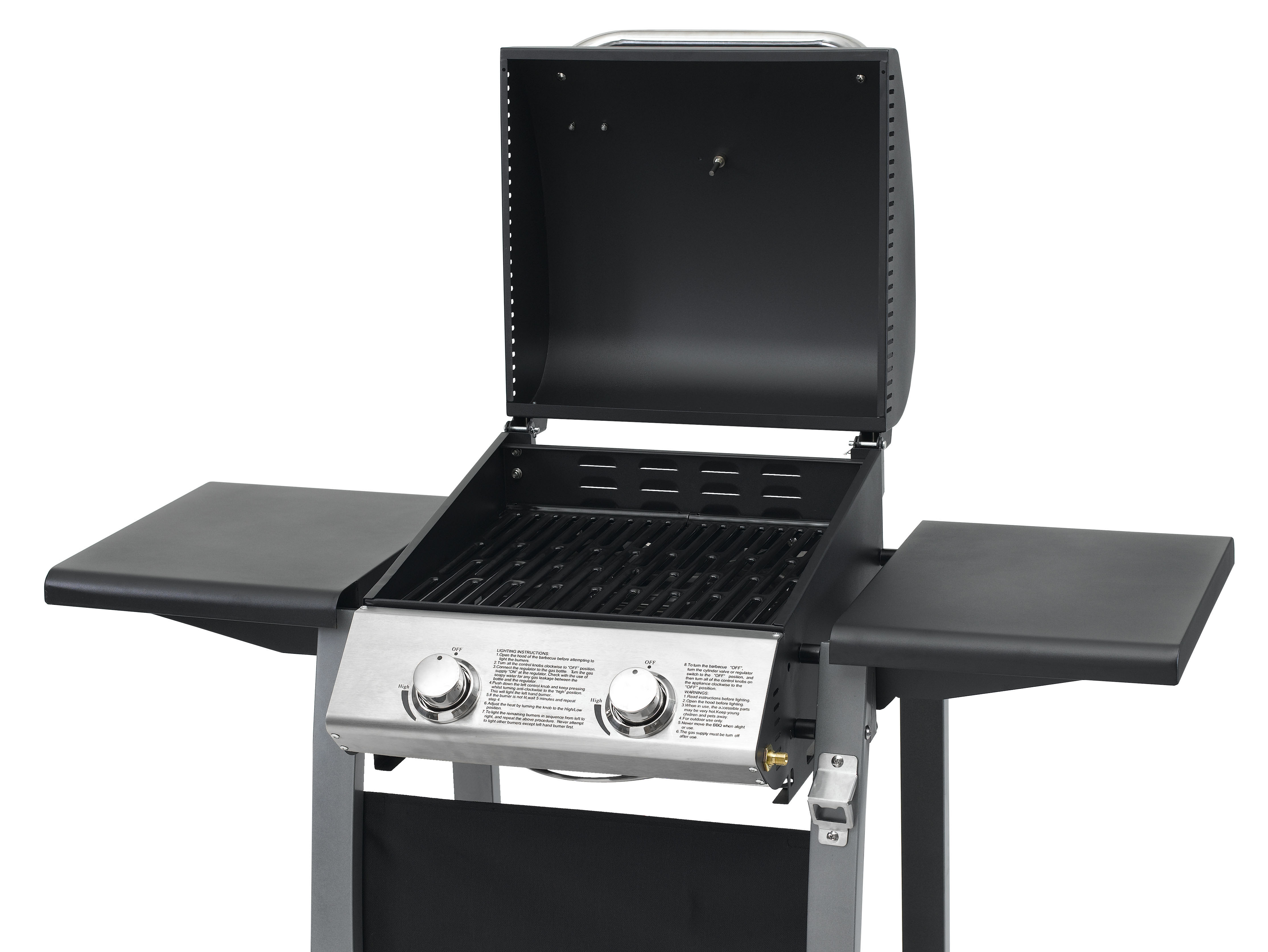 TEPRO 3163 Carrollton Gasgrill, Schwarz/Silber (6300 Watt)