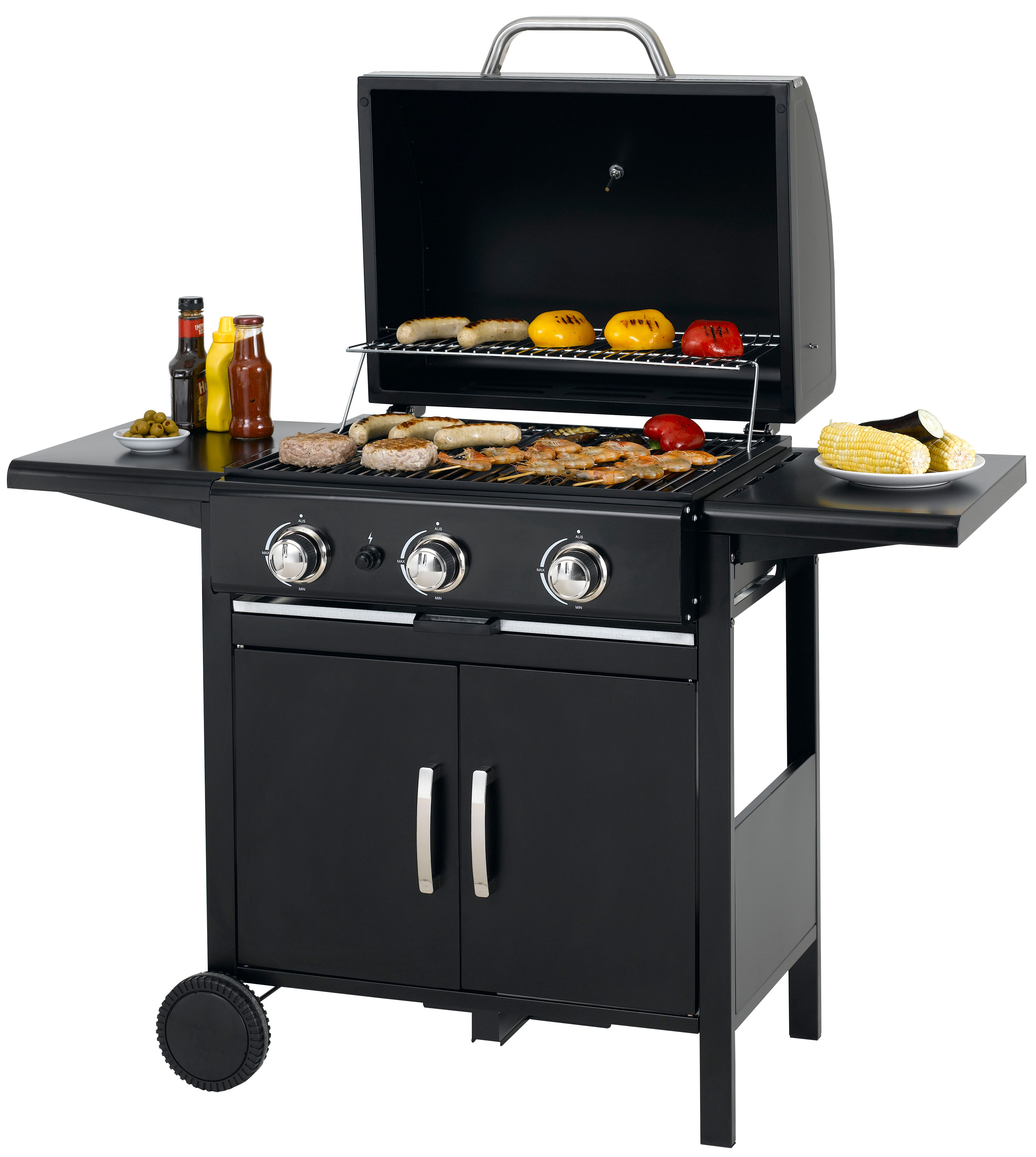 TEPRO 3152 Mayfield Gasgrill, Schwarz (9000 Watt)