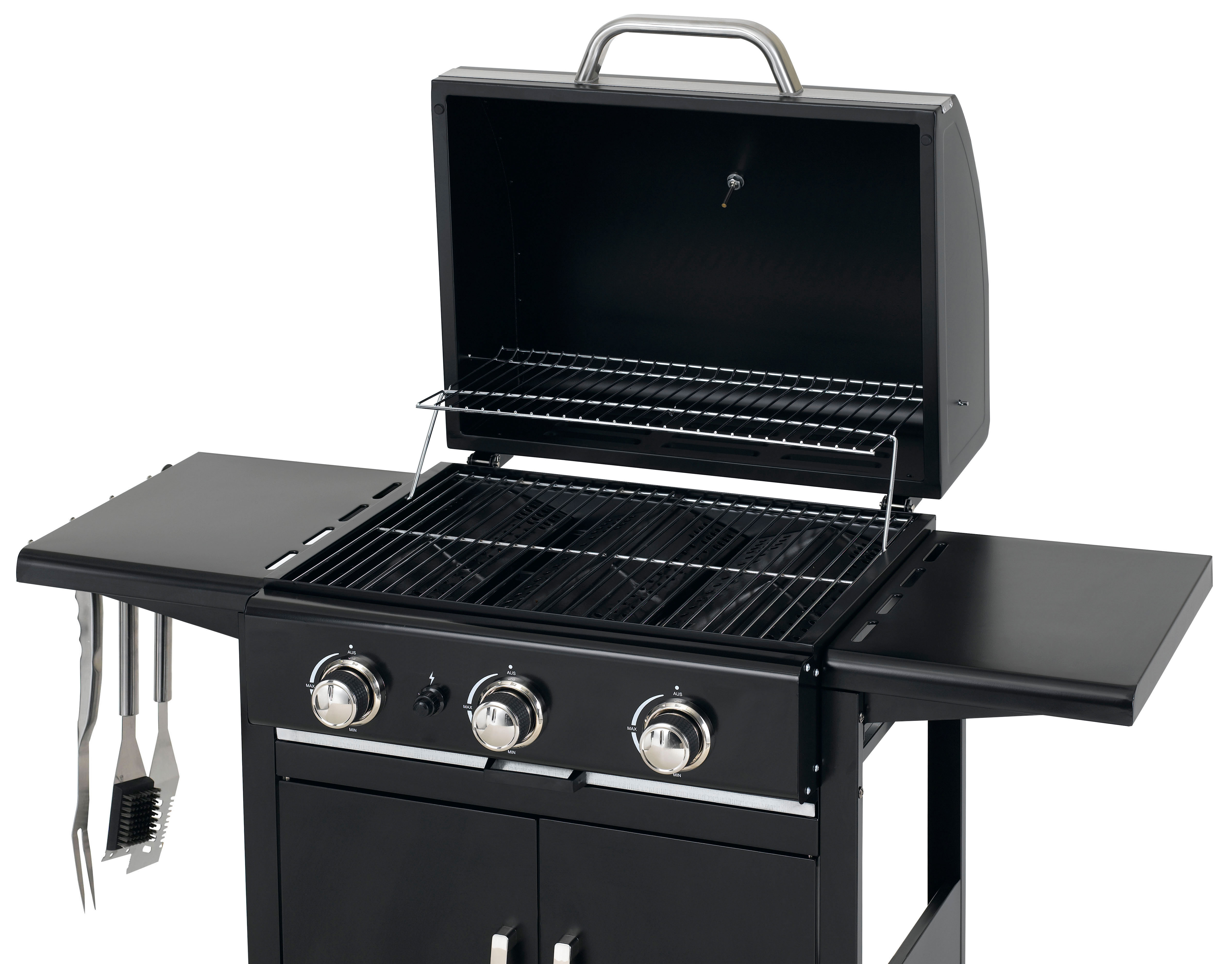 TEPRO 3152 Mayfield Gasgrill, Schwarz (9000 Watt)