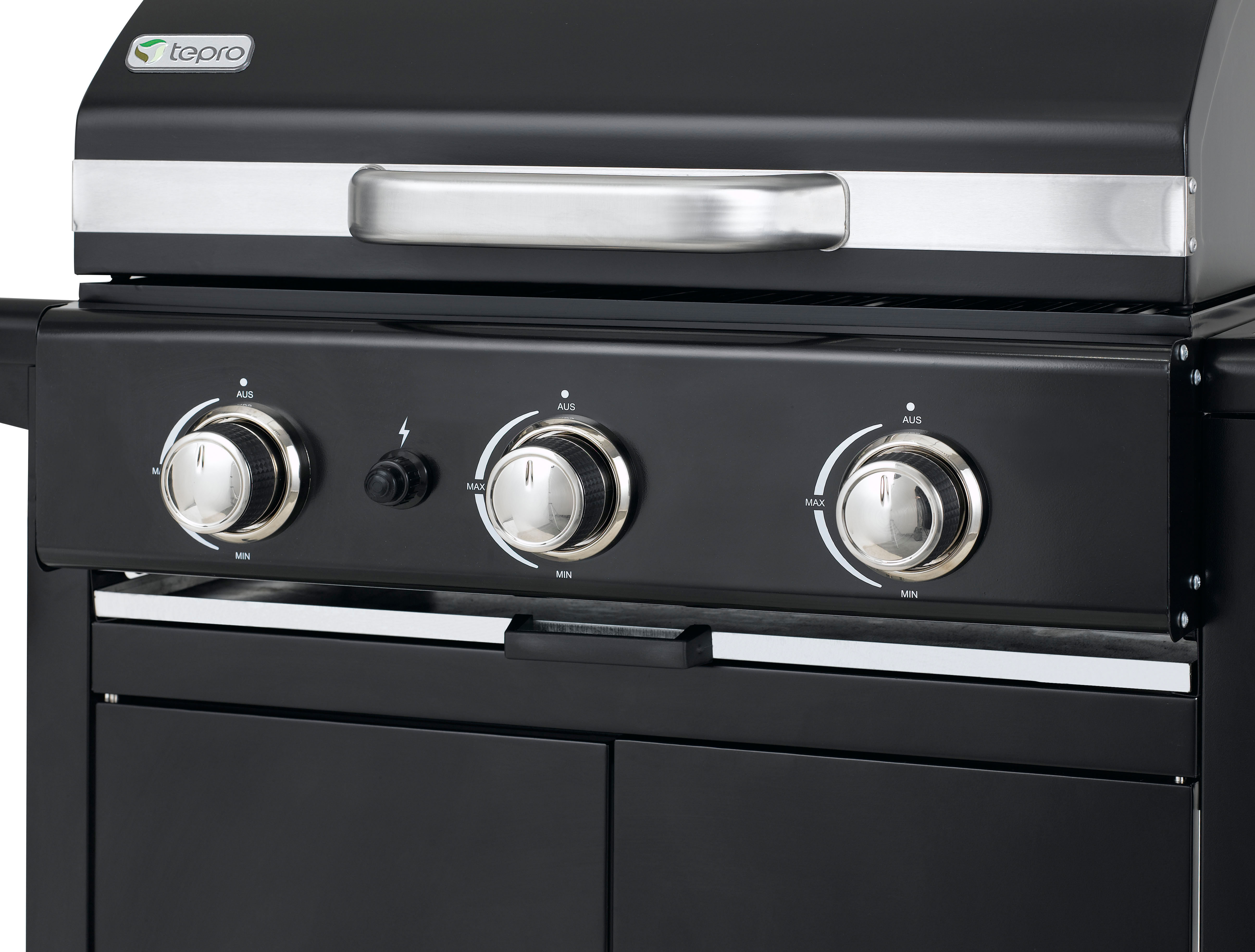 TEPRO 3152 Mayfield Gasgrill, Schwarz (9000 Watt)