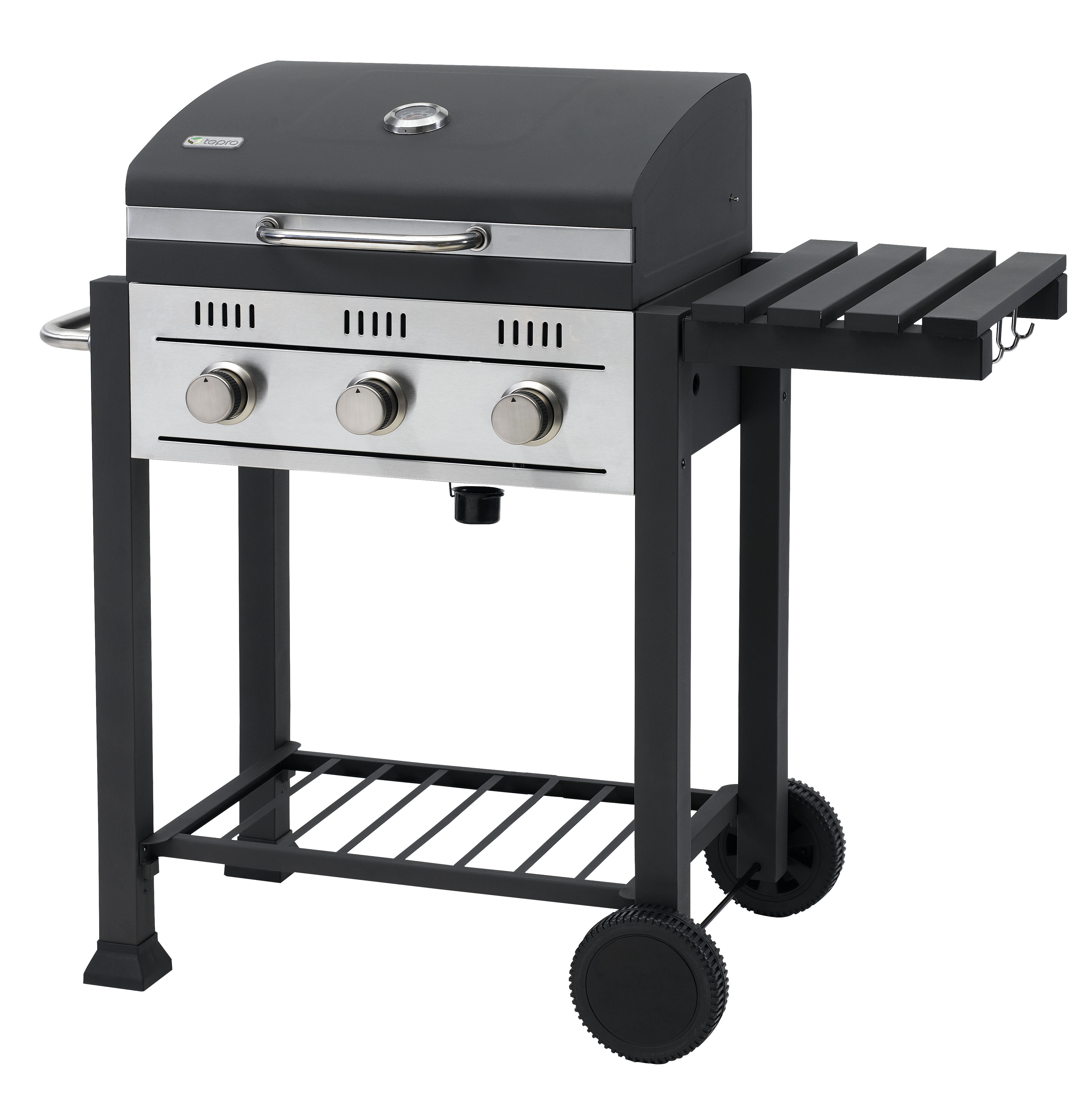TEPRO 3167 Toronto Gas Gasgrill, Anthrazit/Edelstahl (9000 Watt)