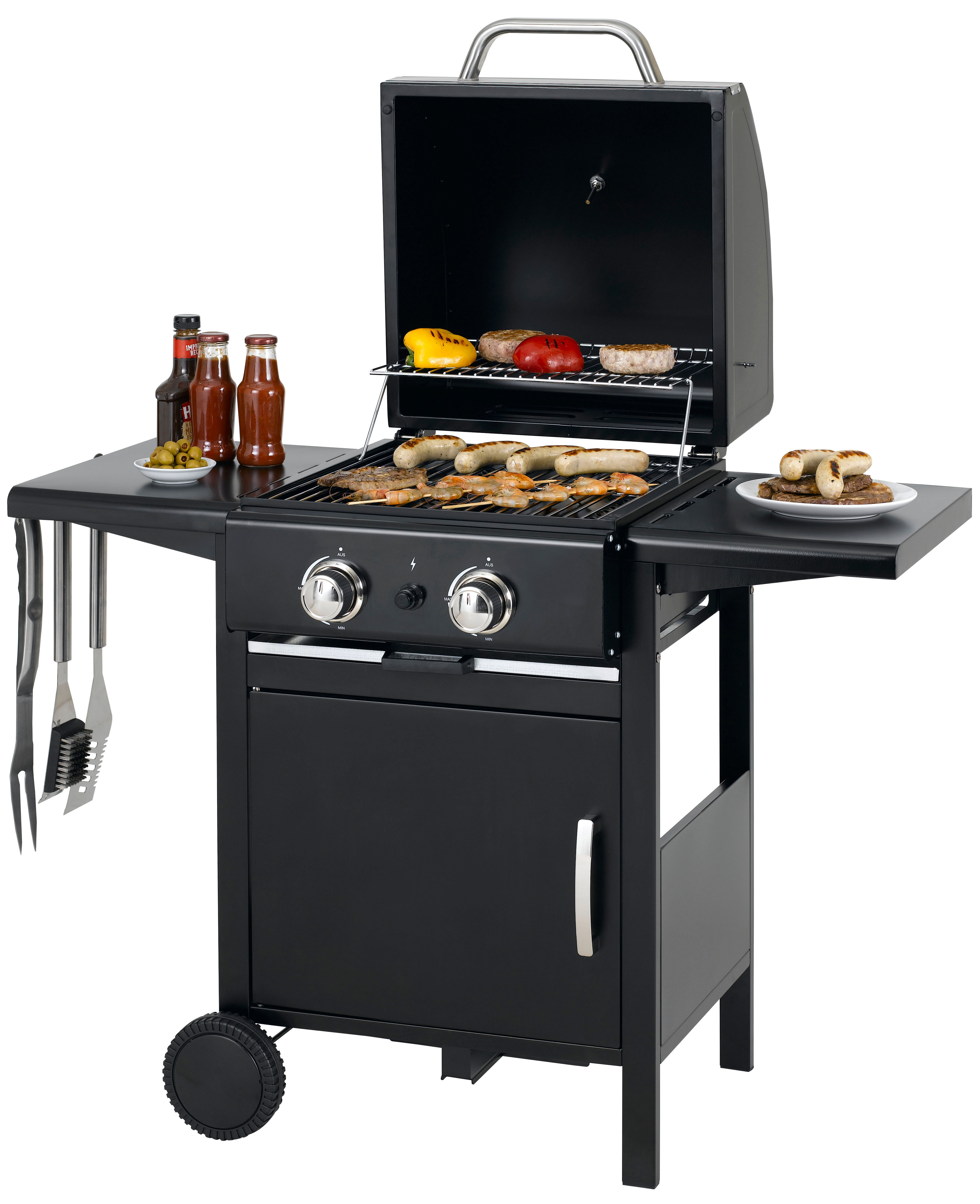 TEPRO 3160 Bloomfield Gasgrill, Schwarz (6000 Watt)