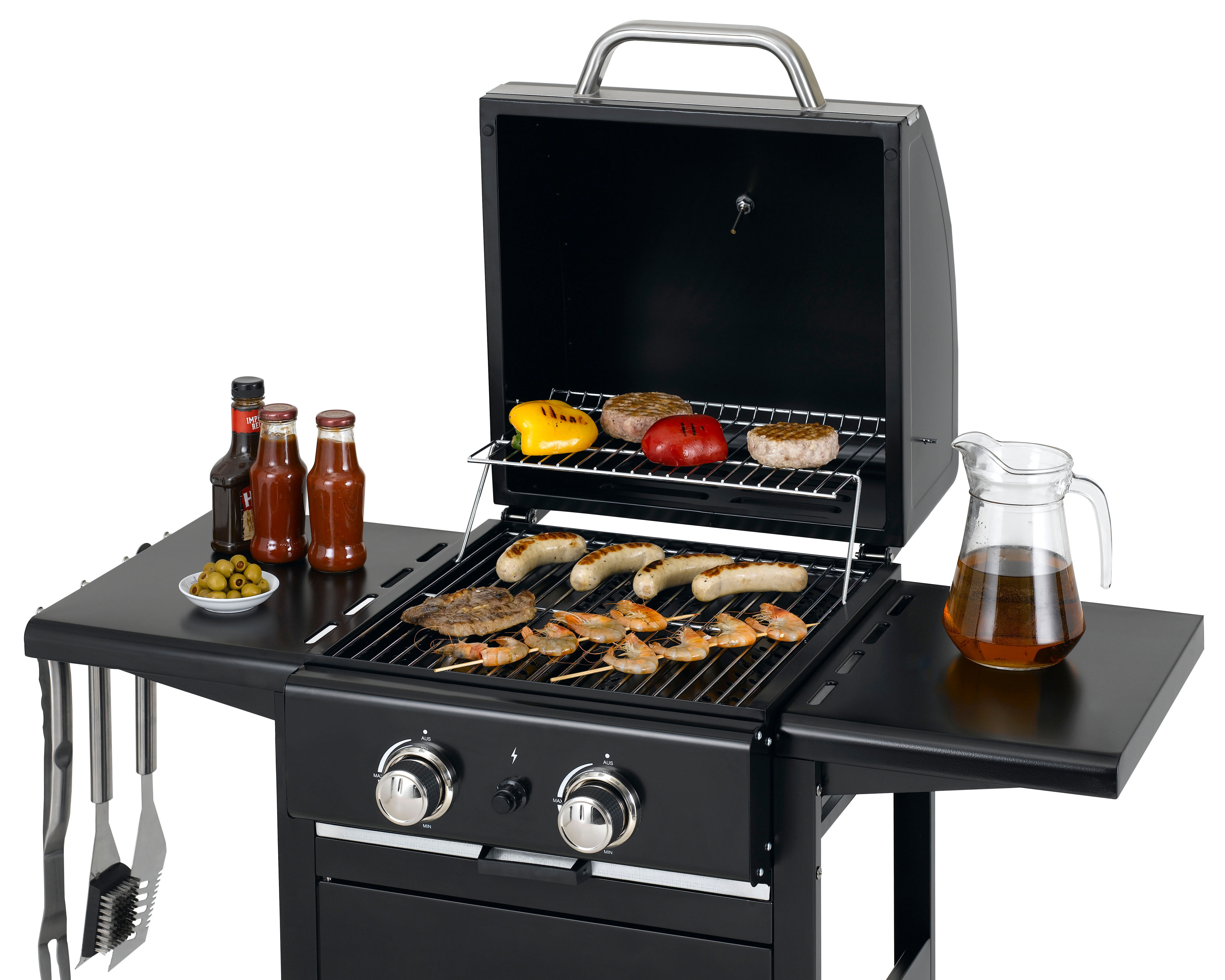 TEPRO 3160 Bloomfield Gasgrill, Schwarz (6000 Watt)