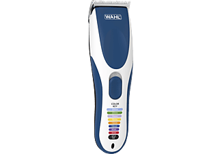 WAHL WAHL 9649-016 Color Pro Cordless  - Tagliatore di capelli - Funzionamento a batteria/rete - Bianco/Blu - Tagliacapelli (Bianco/Blu)