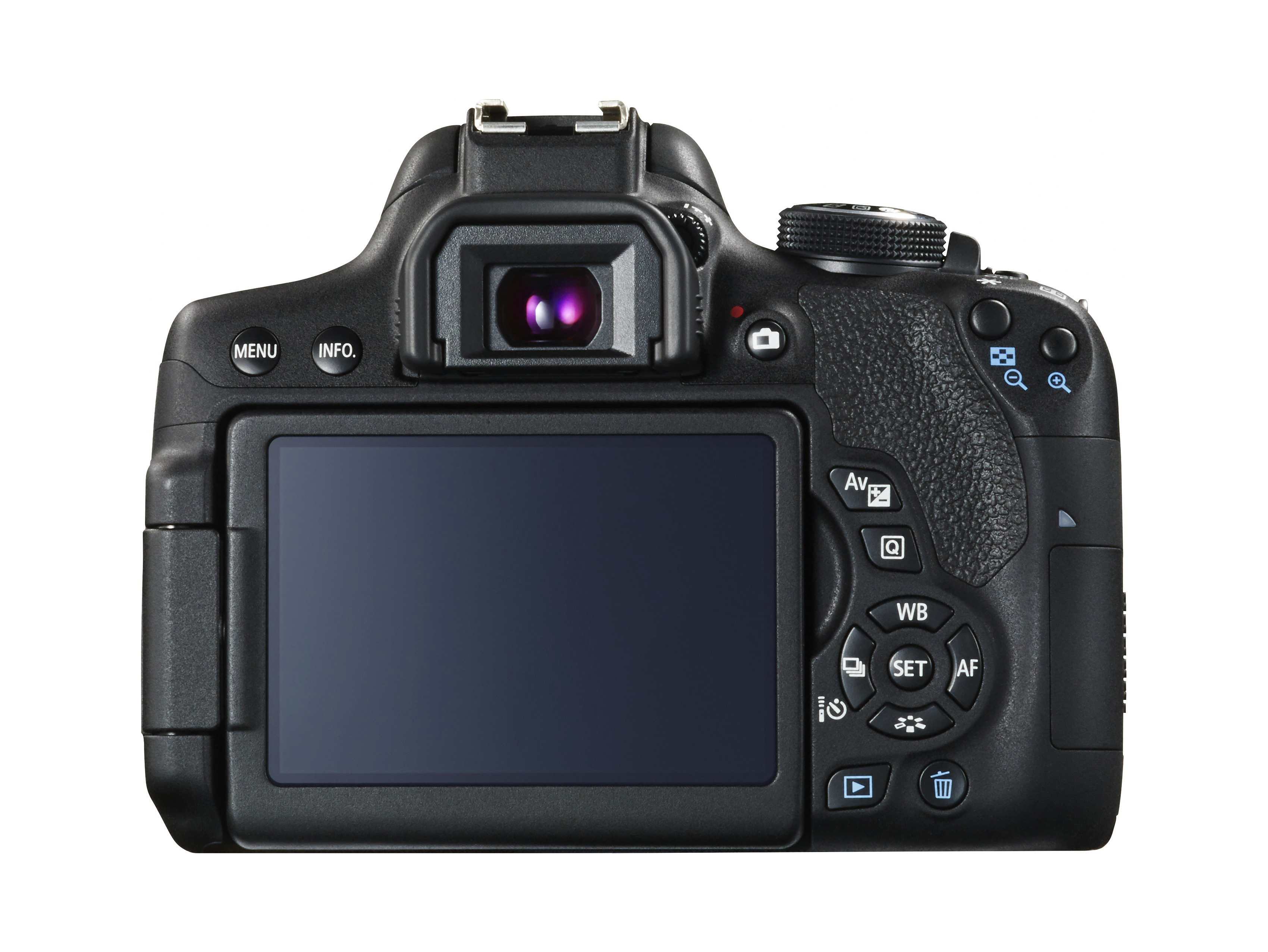 CANON EOS 750D VUK DFIN III Spiegelreflexkamera, 24,2 Megapixel, 18-55 mm Objektiv (EF-S), Touchscreen Display, WLAN, Schwarz
