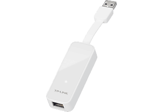TP-LINK TP-LINK UE300 - Adattatore di rete da USB 3.0 a Gigabit Ethernet - pieghevole - bianco - Adattatore Gigabit-Ethernet (Bianco)