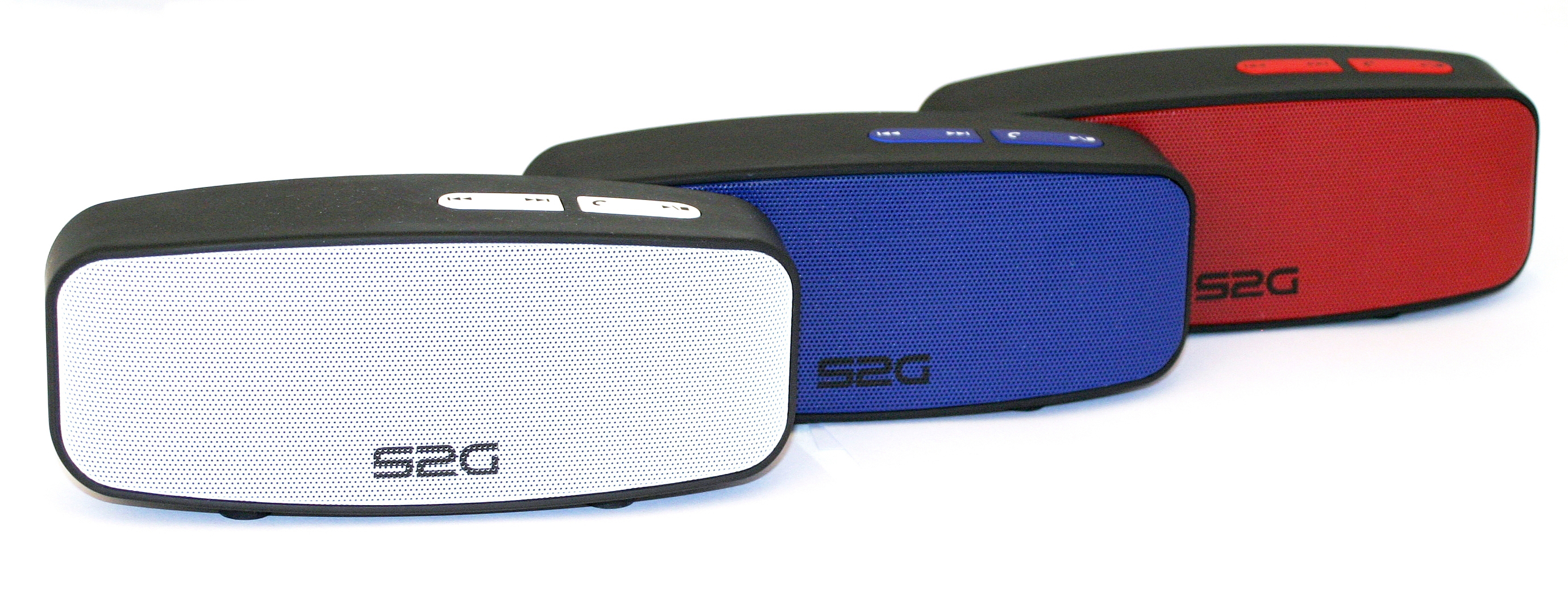 SOUND2GO Axess Stereo Bluetooth Lautsprecher, Schwarz/Weiß