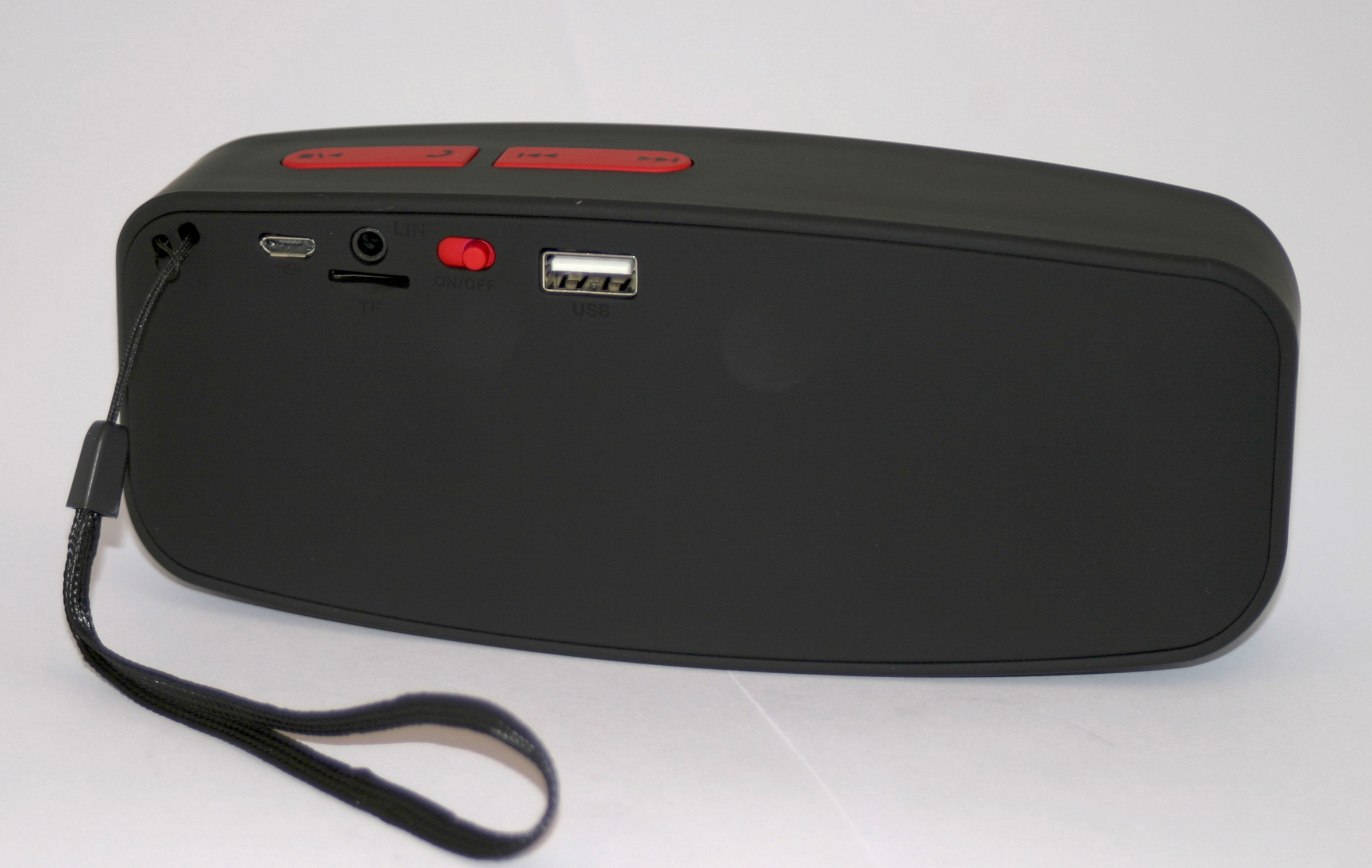 SOUND2GO Axess Stereo Bluetooth Lautsprecher, Schwarz/ Rot