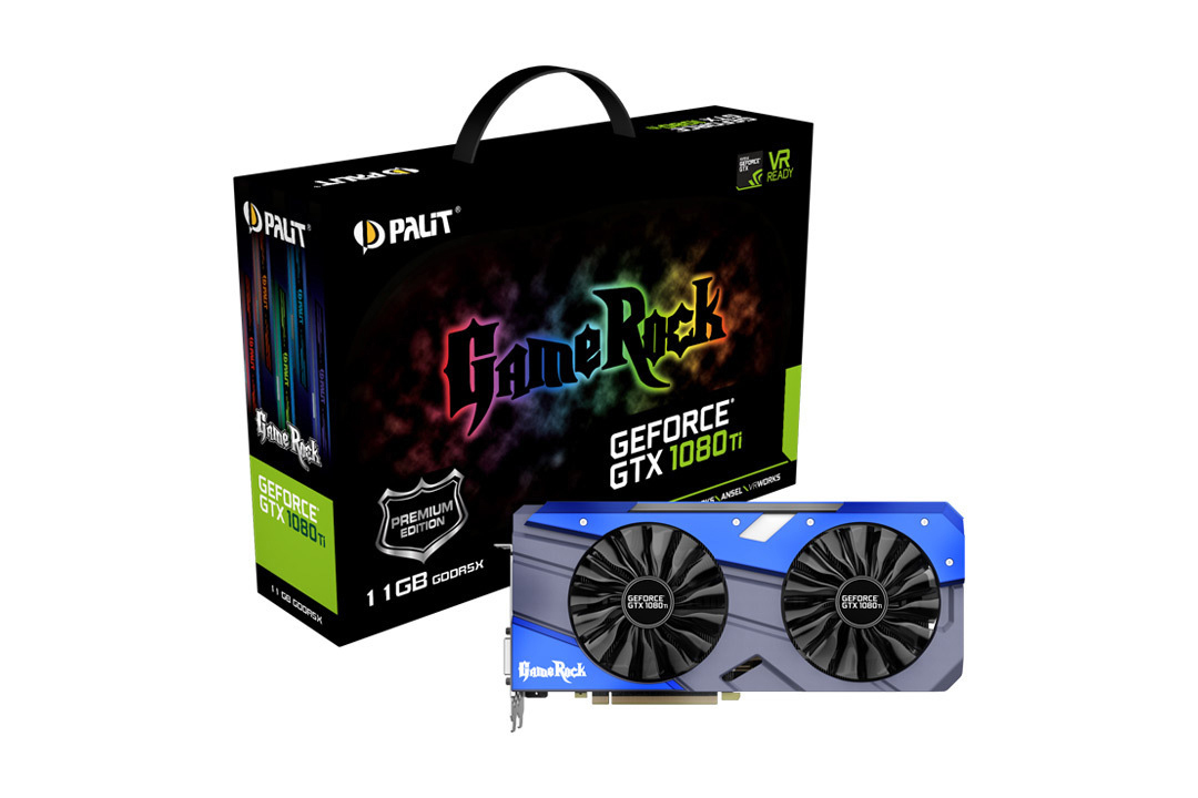 PALIT GeForce® GTX 1080 Ti Gamerock Premium Edition 11GB (NEB108TH15LCG) (NVIDIA, Grafikkarte)