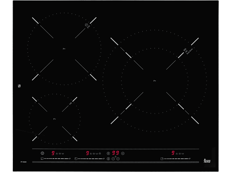 Encimera - Teka IZ 6320, Inducción, Eléctrica, 3 zonas, 30 cm