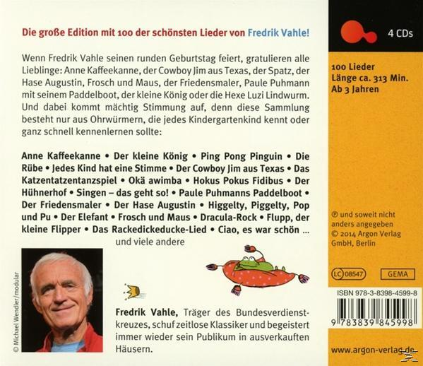Fredrik Vahle - Die 100 schönsten Lieder von Fredrik Vahle  - (CD)