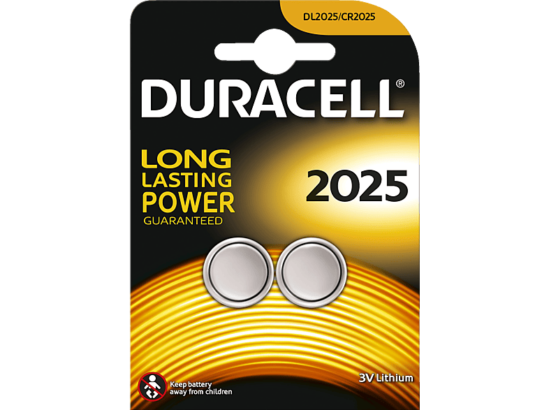 DURACELL Specialty 2025 2025 Volt Knopfzelle, 3 2 Stück Lithium