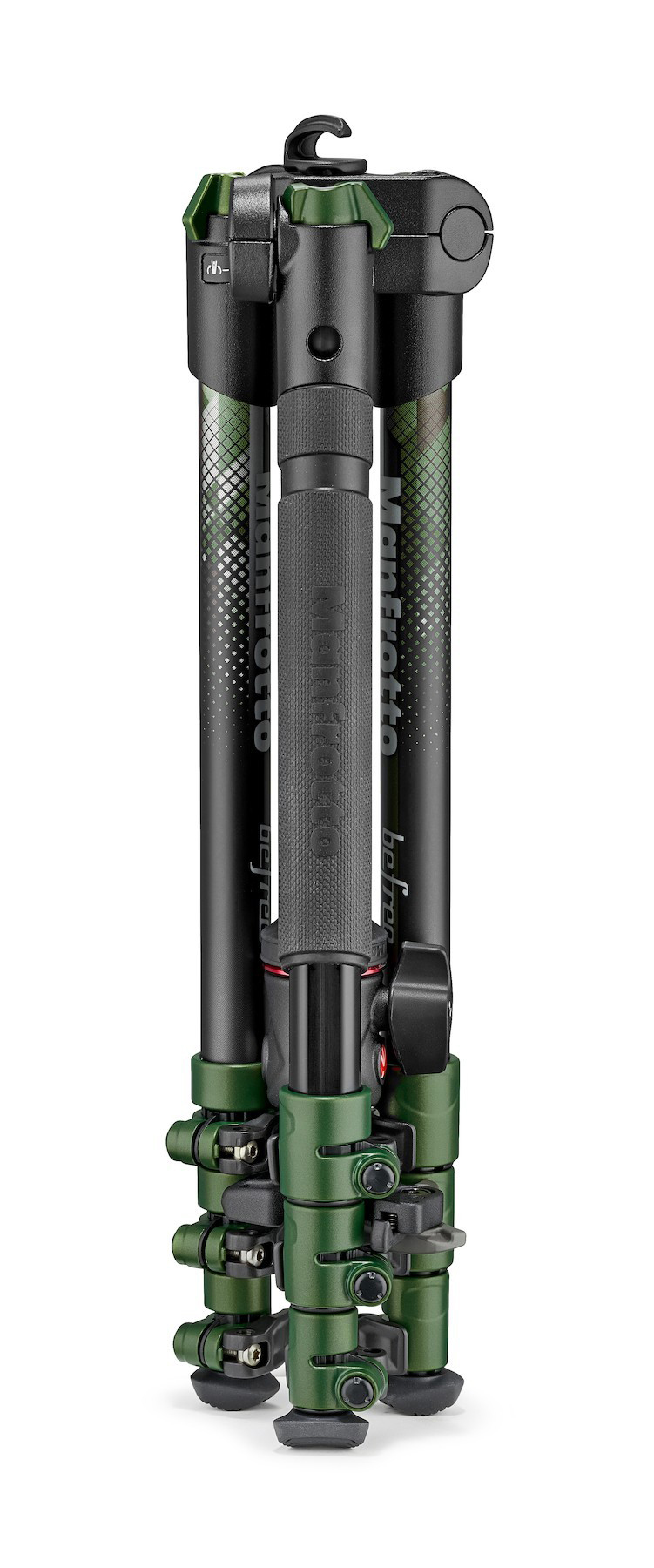 MANFROTTO MKBFRA4GR-BH Befree Dreibein Stativ, Grün, Höhe offen bis 1440 mm