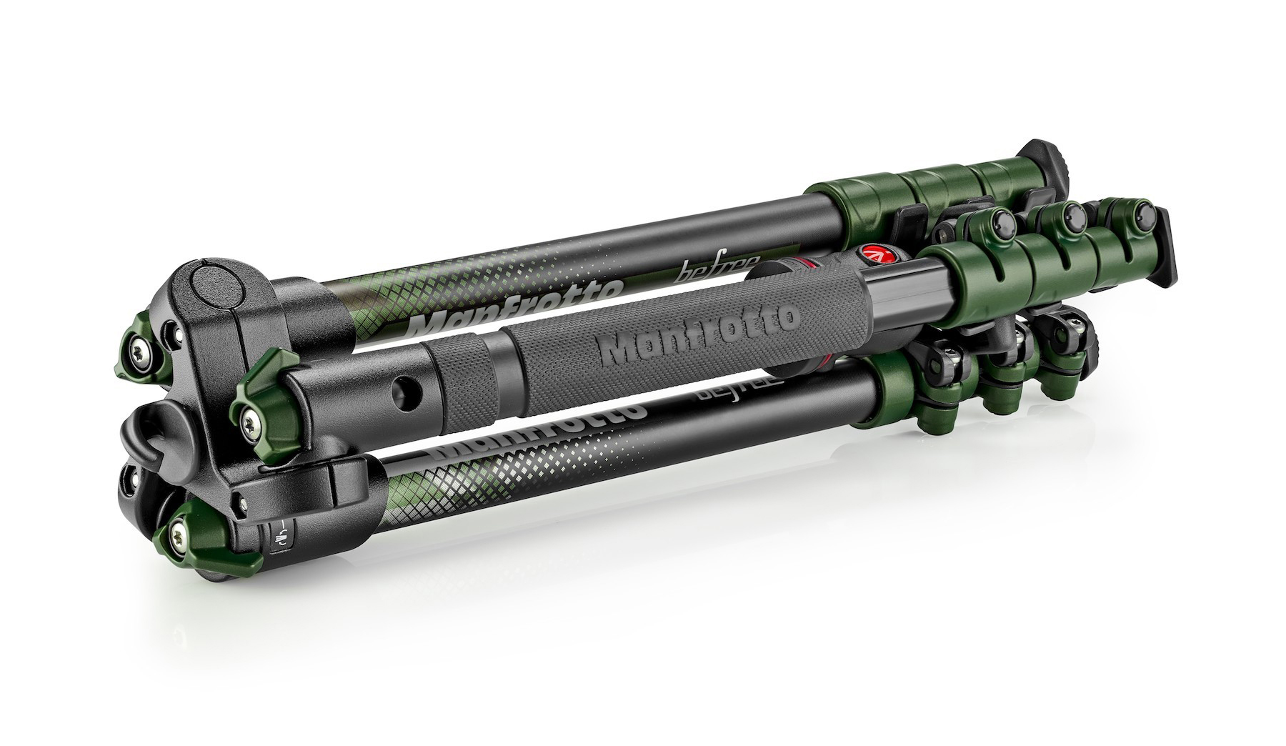 MANFROTTO MKBFRA4GR-BH Befree Dreibein Stativ, Grün, Höhe offen bis 1440 mm