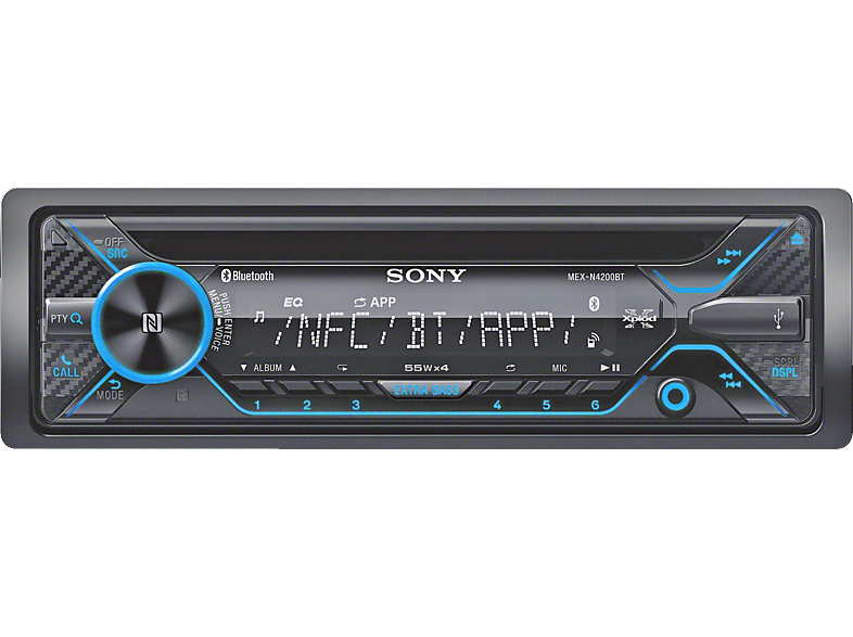 Produktbild von Sony MEX-N4200BT | Bluetooth CD/MP3/USB Autoradio, 89,00