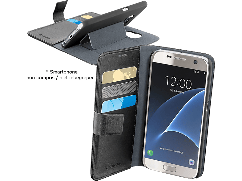 CELLULARLINE Flipcover Book Agenda Galaxy S7 Zwart (BOOKAGGALS7K)