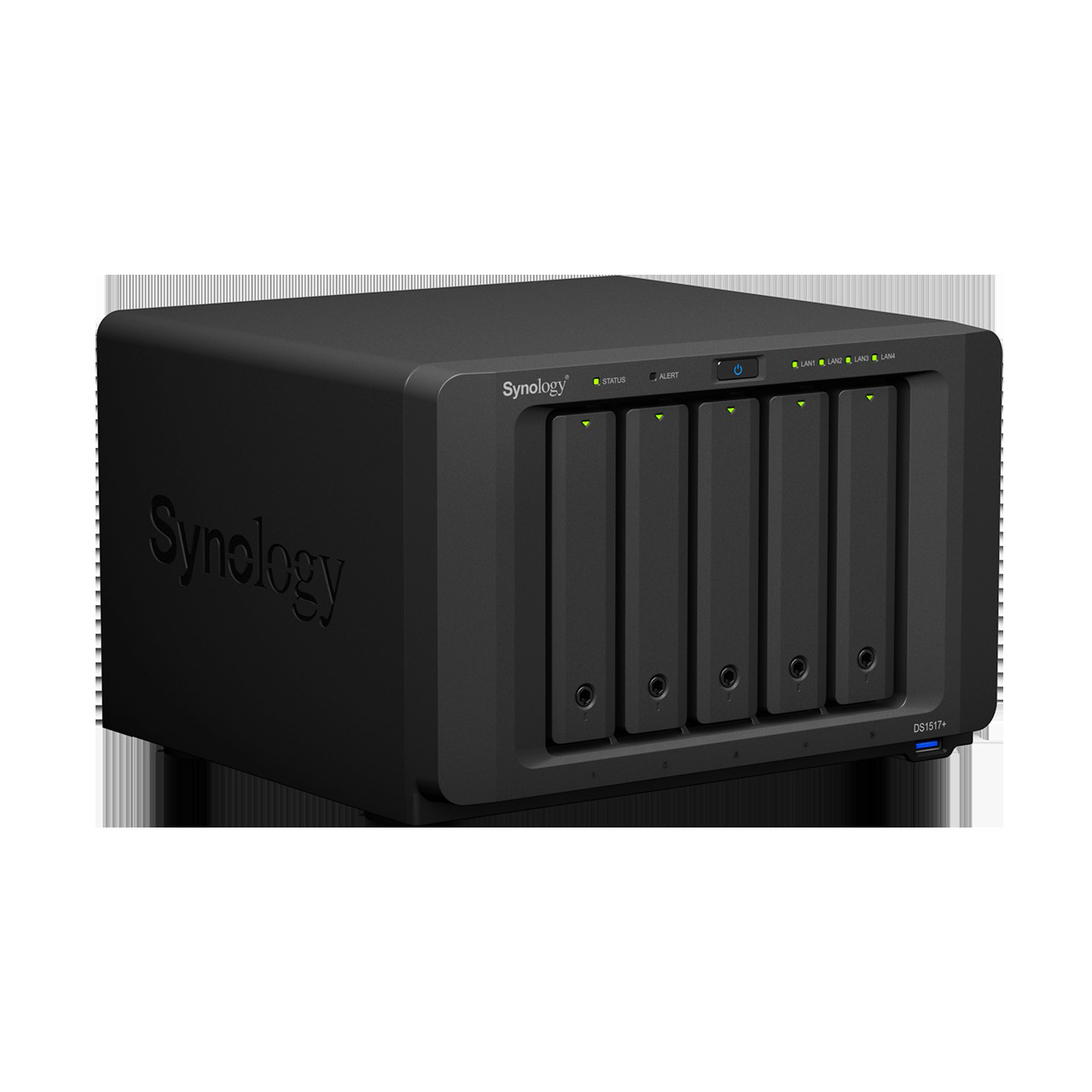 SYNOLOGY DS1517+ 5-Bay NAS Leergehäuse Anzahl Festplattenschächte: 5 Schwarz}