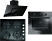 HOOVER Siyah Lüx Ankastre Set HDM 656 BTK Davlumbaz + HGVL 6040 B/1 ANK Ocak + HOC 1060/6B ANK Fırın