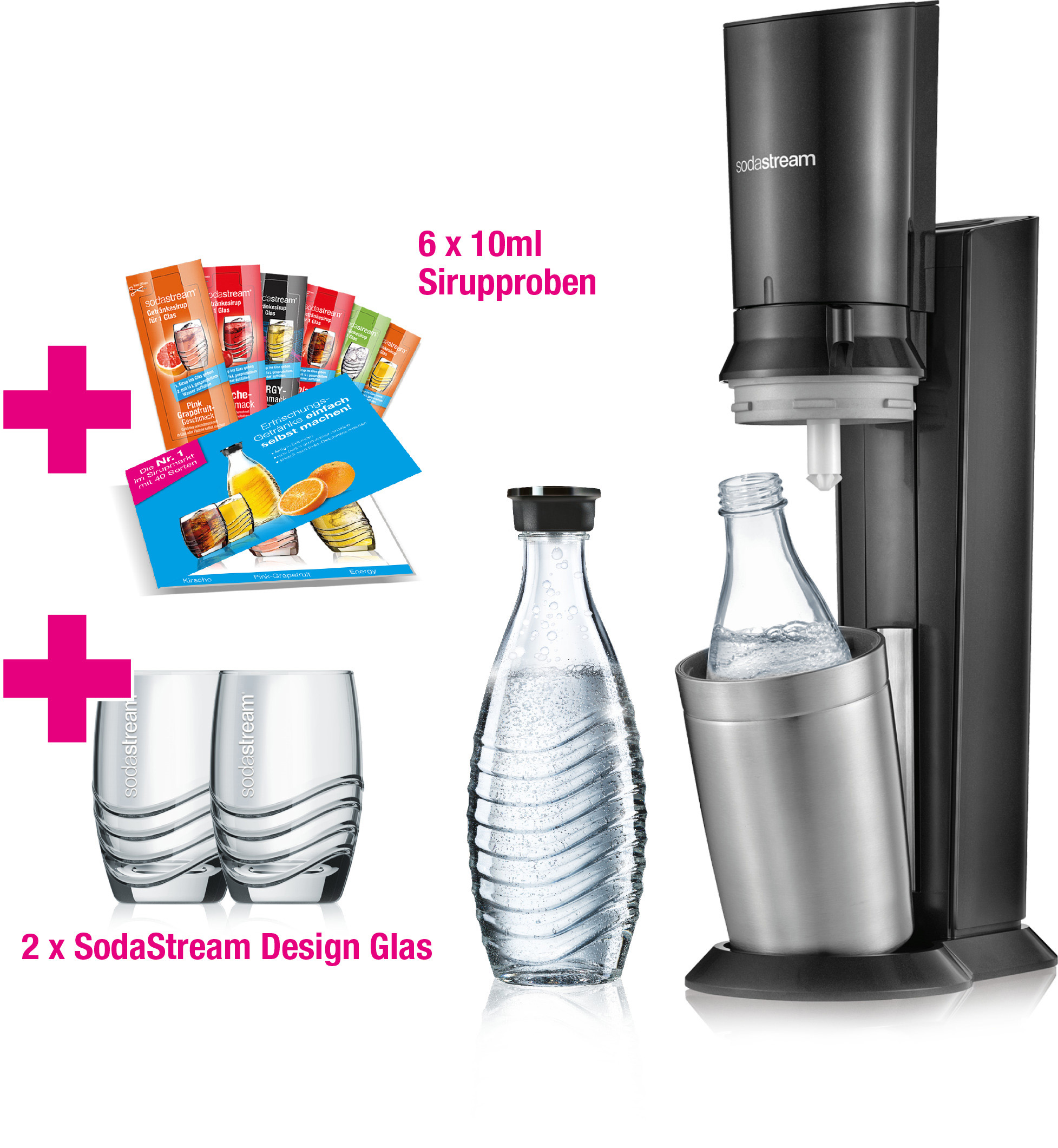 SODASTREAM 121651249 Crystal 2.0 Wassersprudler Titan