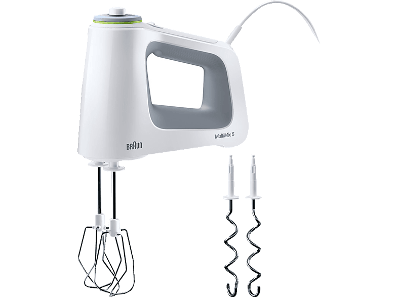 BRAUN HM 5000 MultiMix 5 Handmixer Weiß/Grau Handmixer in Weiß/Grau