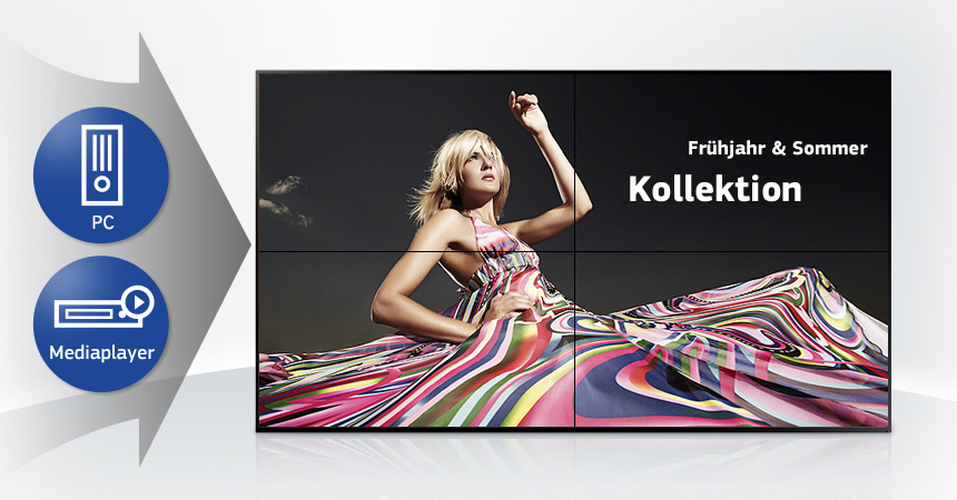 SAMSUNG Videowand Display SMART Signage UE55D LED