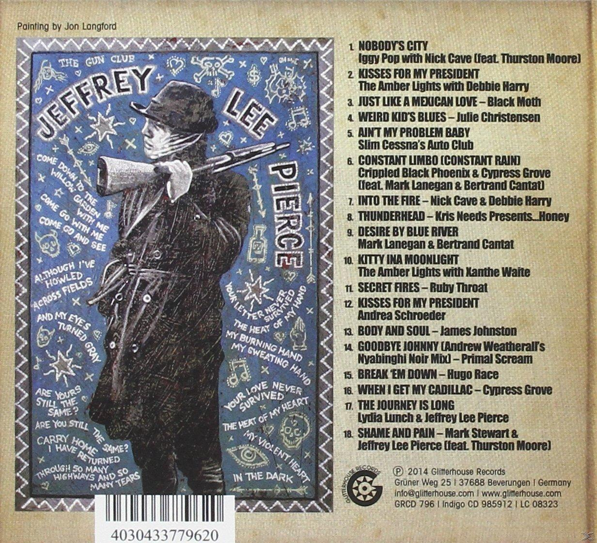 Albumcover mit einem Mann, der ein Gewehr hält, mit Songtiteln und Text.