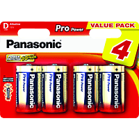 PANASONIC LR20PPG/4BW LR20 Batterien Alkaline 4 Stück