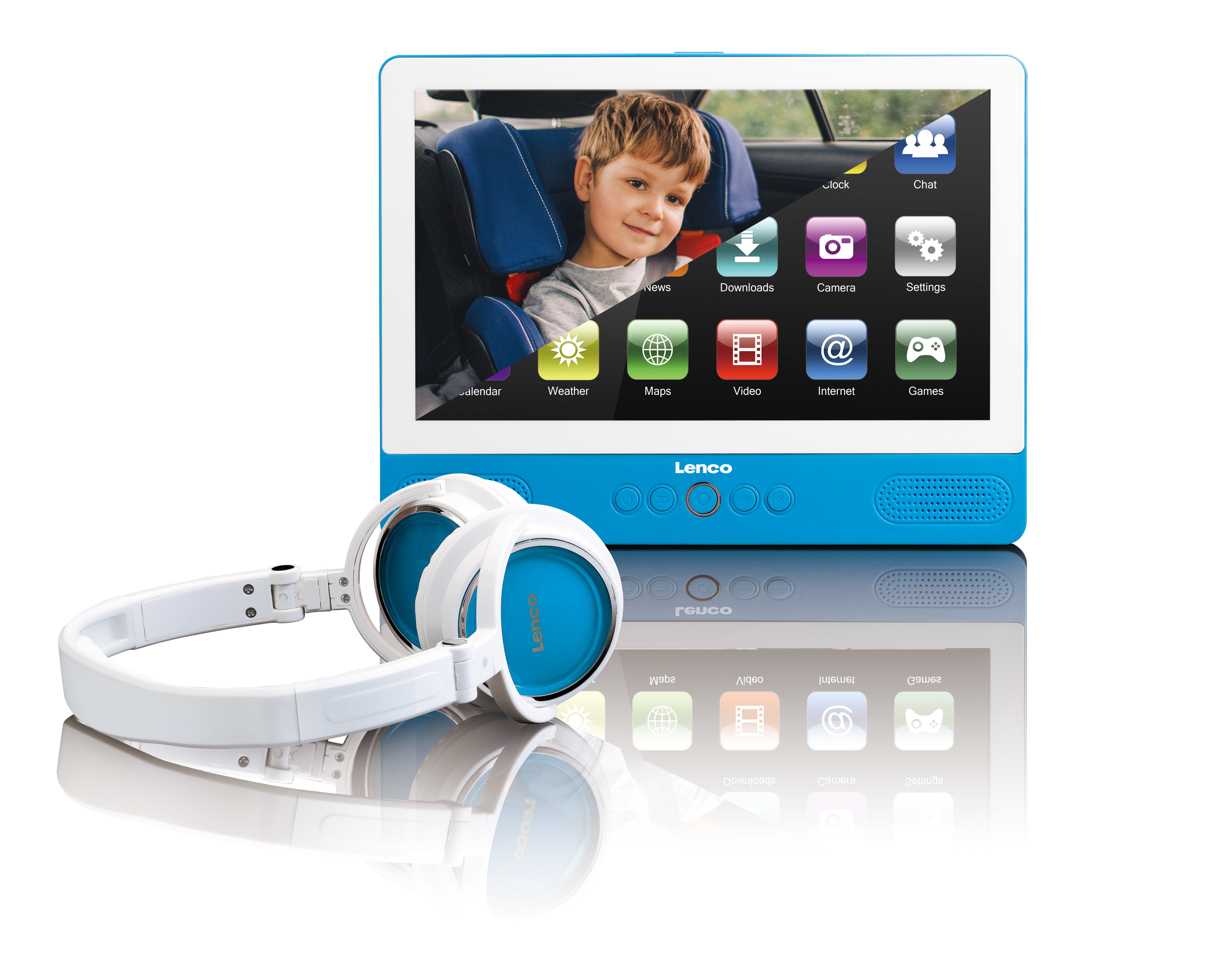 LENCO TDV 900 Tragbarer DVD-Spieler, Blau