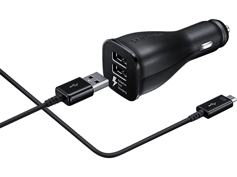 SAMSUNG Autolader Fast Charge dual USB Zwart (EP-LN920BBEGWW)