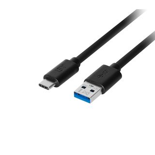 ISY IUC-3000 USB auf USB-C, Datenkabel/Ladekabel, 1 m, Schwarz