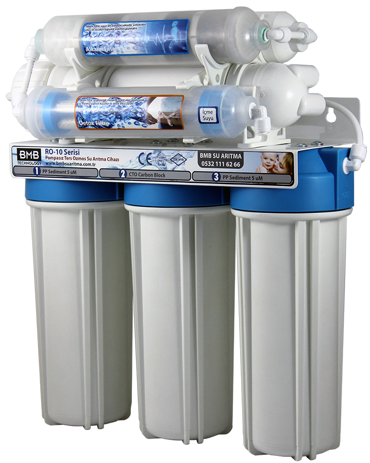 BMB RO-10 Alkalin ve Detox Filtre Özellikli Su Arıtma Cihazı