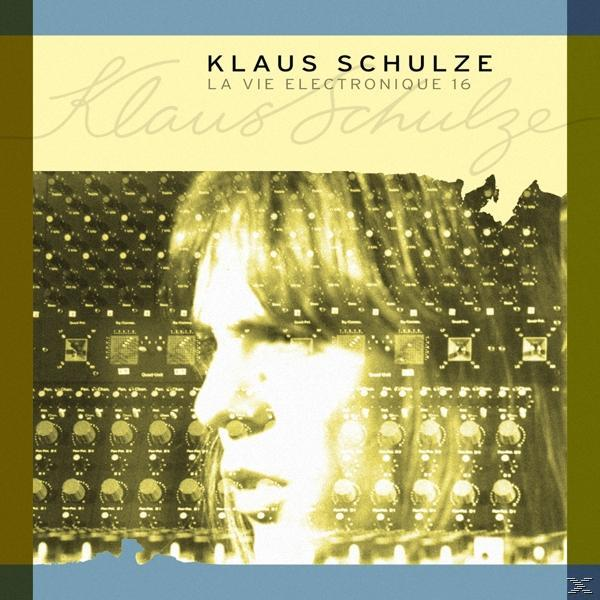 Albumcover mit einem Männergesicht und elektronischen Schaltkreisen im Hintergrund. Titel: Klaus Schulze.