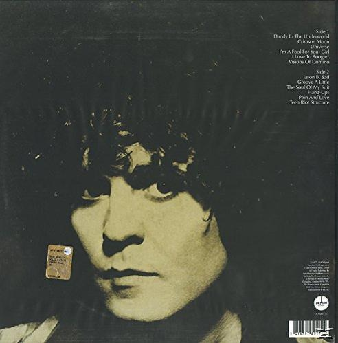 Albumcover mit einem Männergesicht und Titelliste.