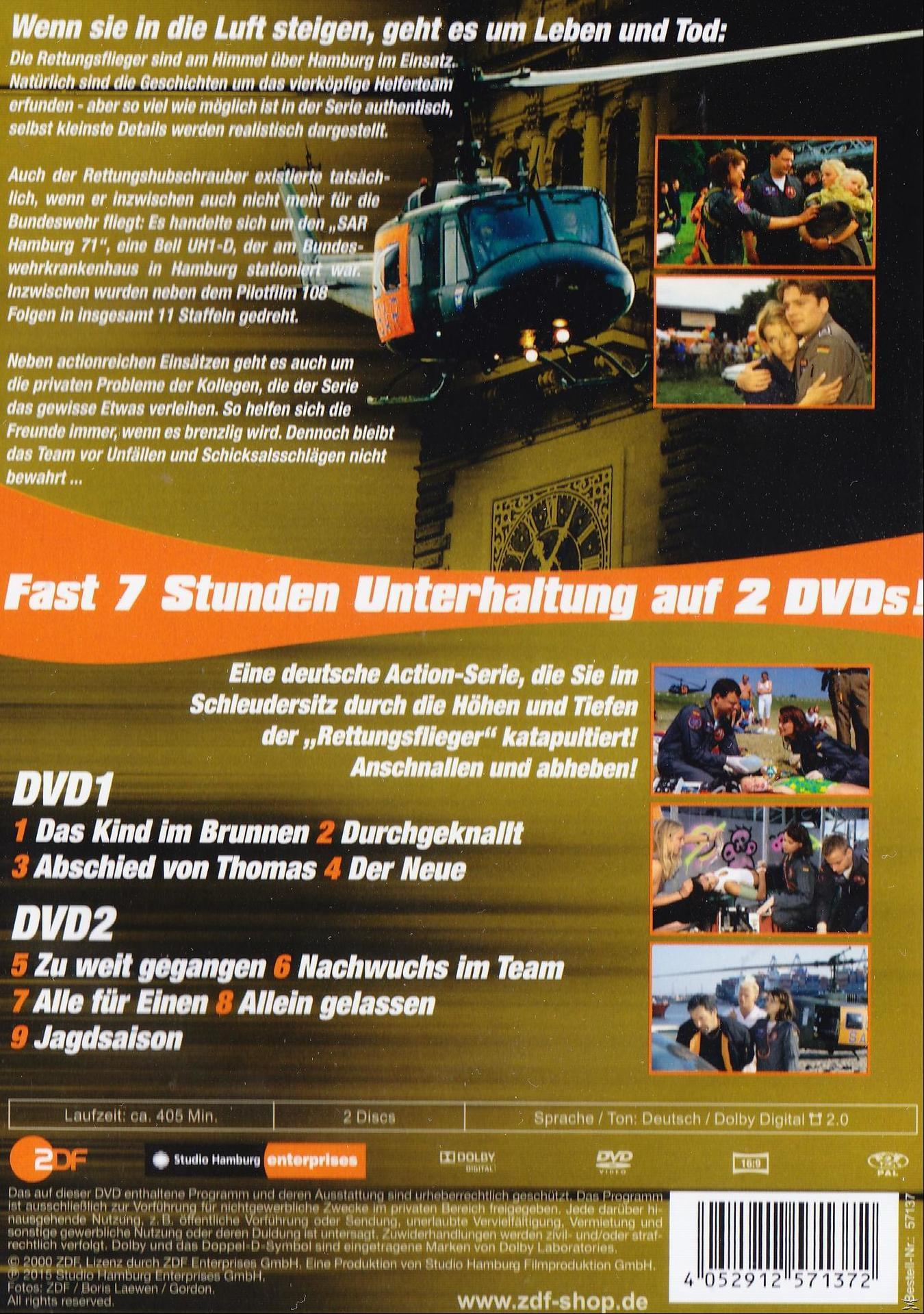 DVD-Cover mit Hubschrauber und Bildern aus dem Film. Text auf Deutsch.