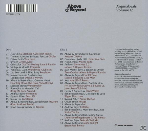 Above & Beyond Pres. - Anjunabeats Vol.12  - (CD)