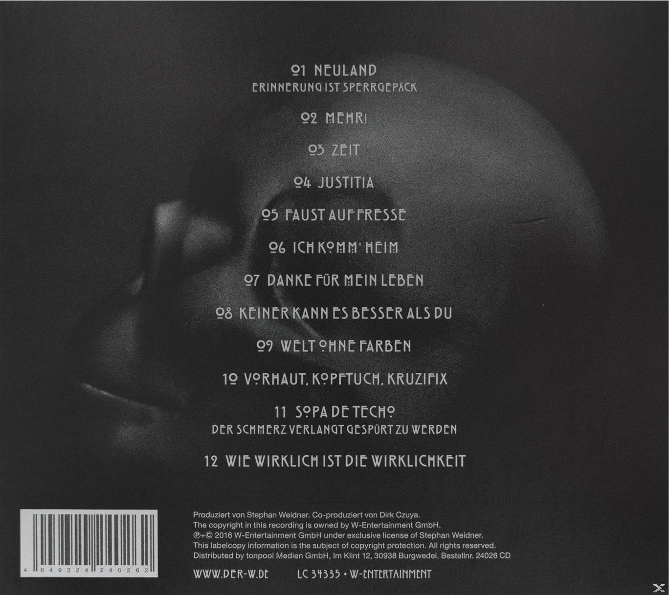 Rückseite einer CD-Hülle mit einer Liste von Songtiteln und einem Barcode unten.