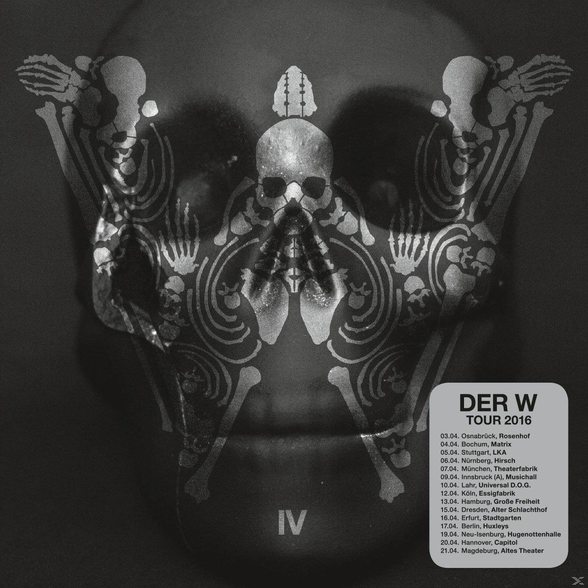 Albumcover mit Totenköpfen und einer Tourdatenliste.