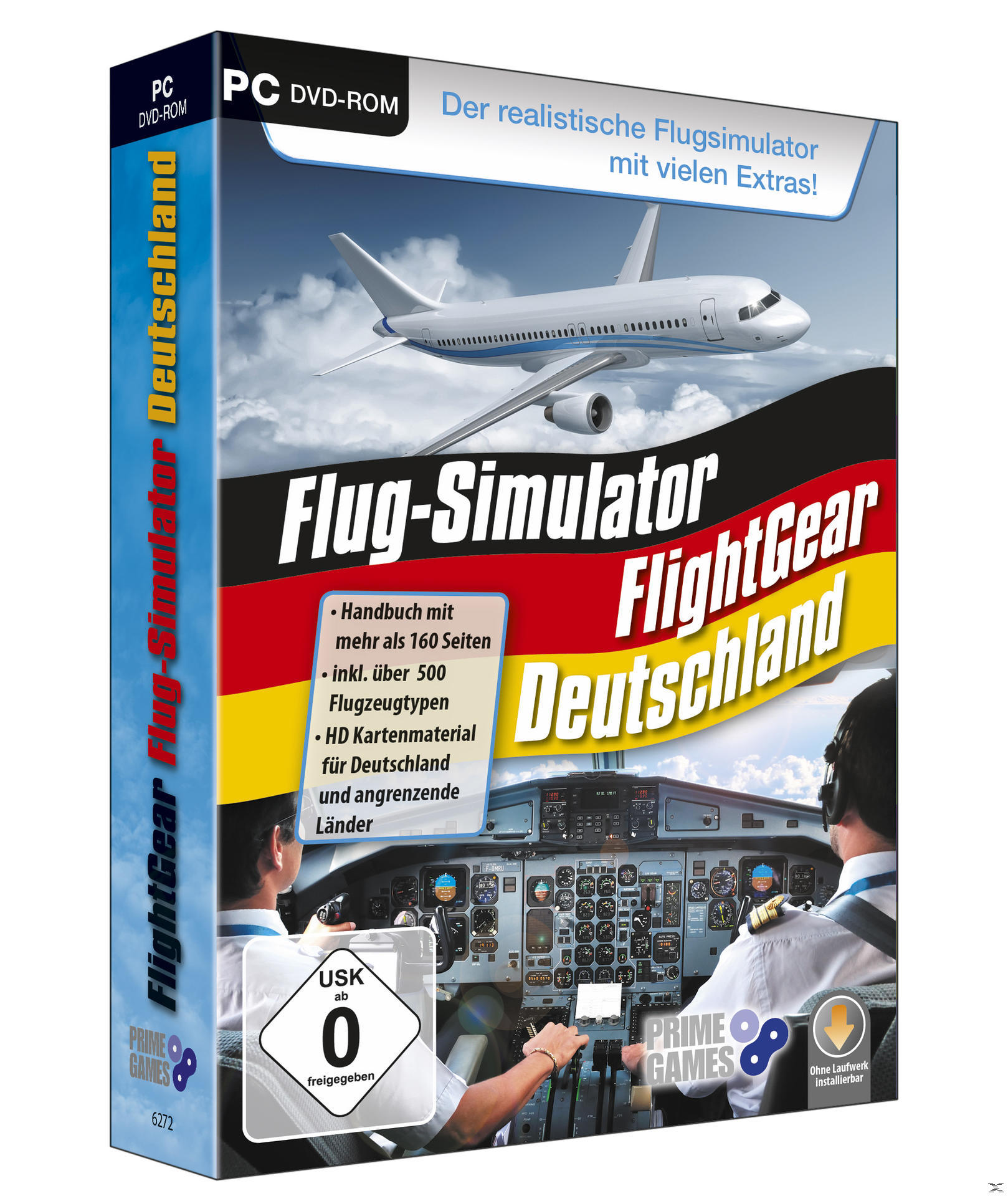FLIGHTGEAR - FLUG SIMULATOR DEUTSCHLAND - [PC]