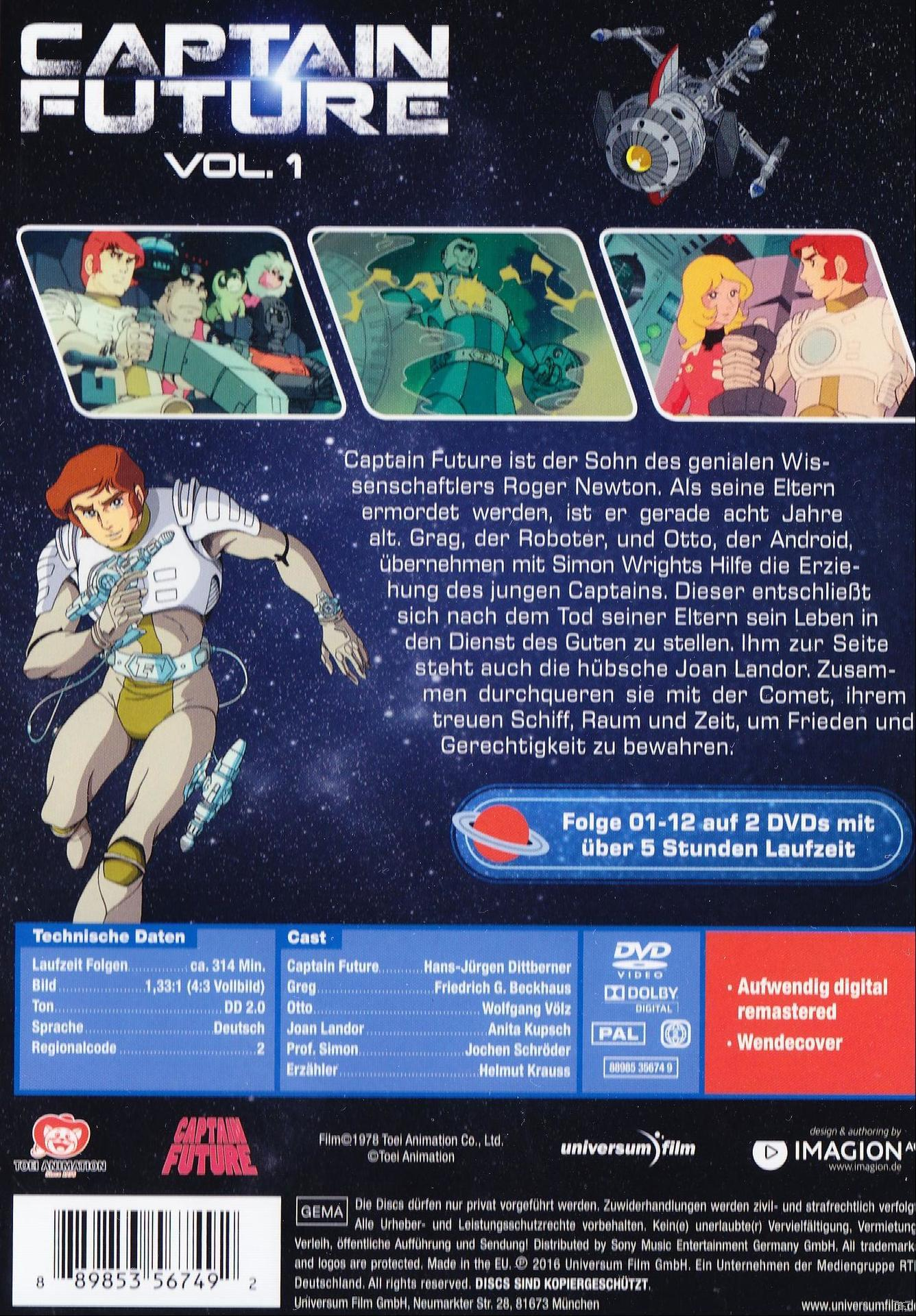 Captain Future Vol. 1 DVD