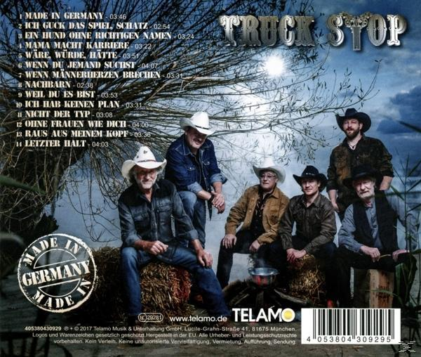CD-Cover mit einer Gruppe Männer, Cowboyhut und Text zum Album.