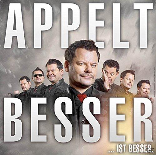 Albumcover: Appelt, Besser und eine Gruppe von Männern mit rauchigem Hintergrund.