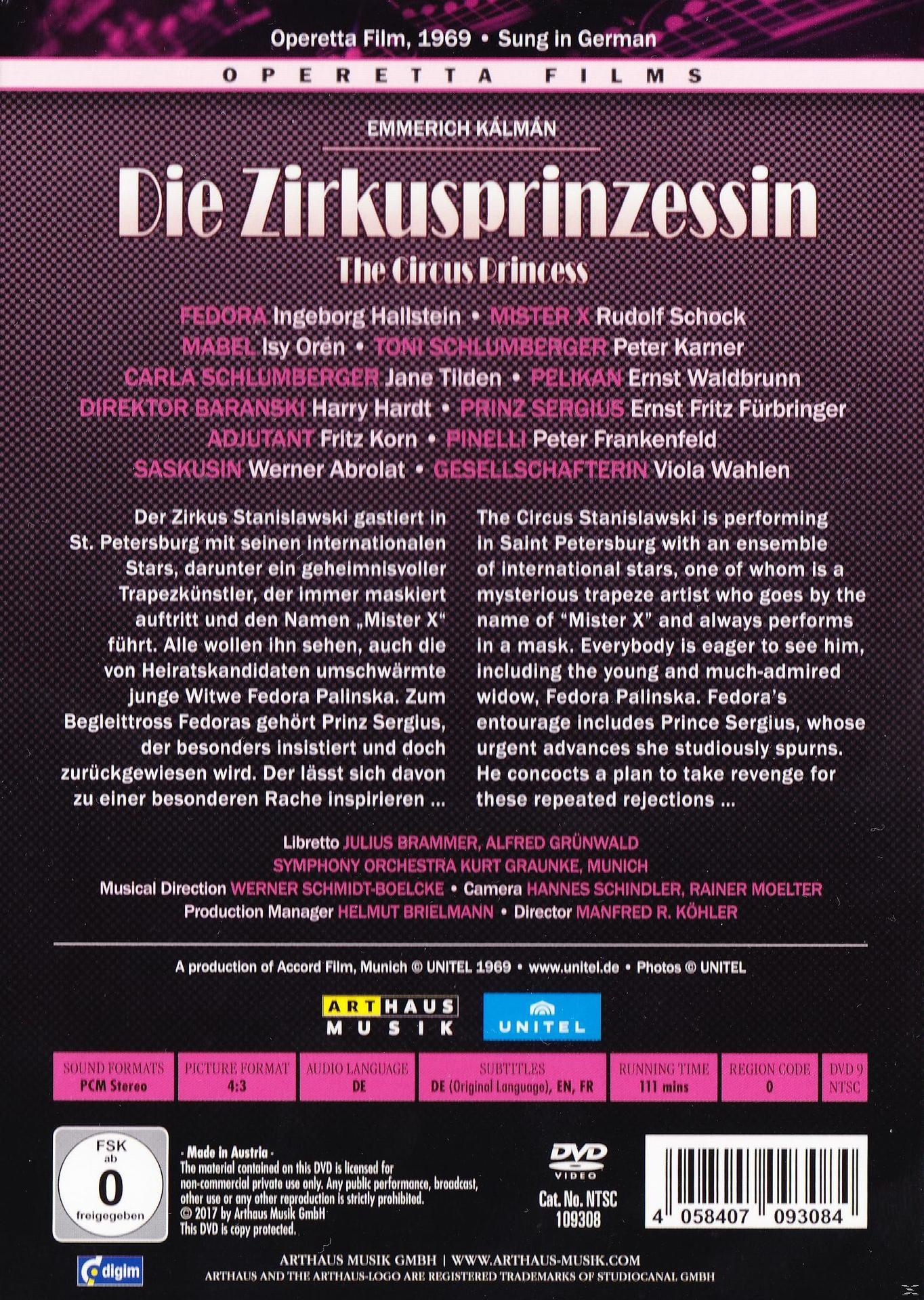 Ingeborg Hallenstein, Rudolf Schock - Die Zirkusprinzessin  - (DVD)