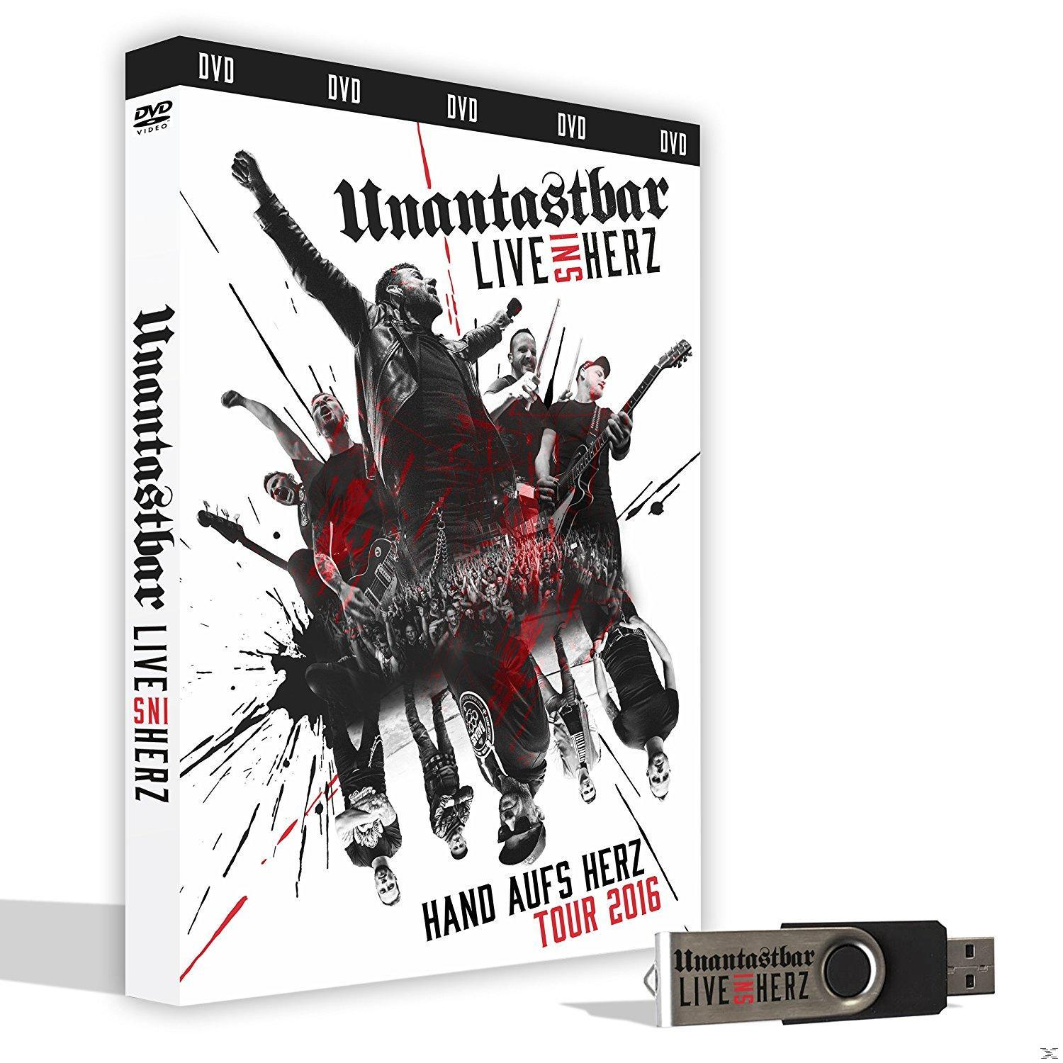 Unantastbar - Live Ins Herz (Ltd. Erstauflage inkl.USB-Stick)  - (DVD)
