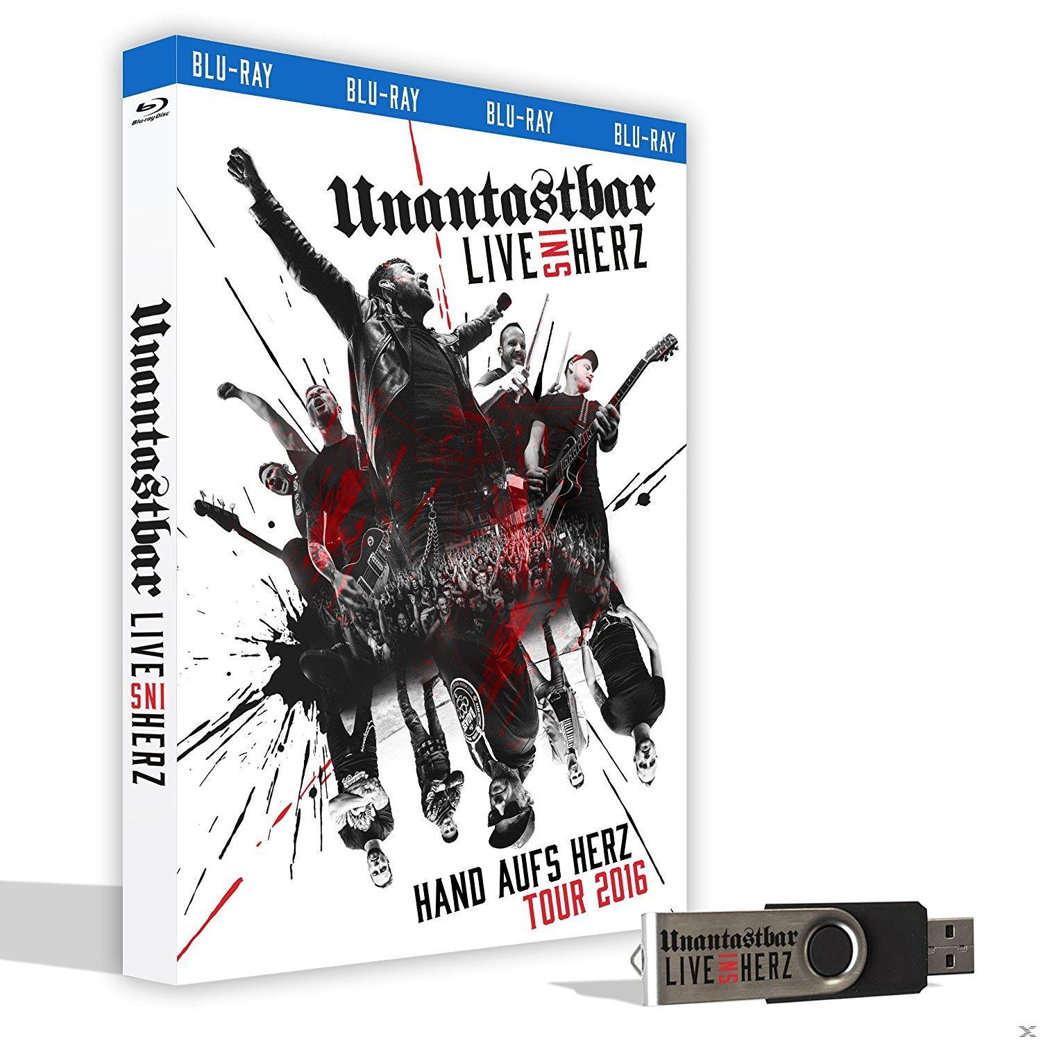 Unantastbar - Live Ins Herz (Ltd. Erstauflage inkl.USB-Stick)  - (Blu-ray)