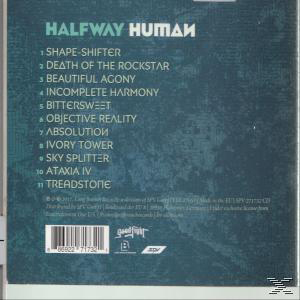 Album-Rückseite mit Songliste. Blauer Hintergrund. Weißer Text. Weißer Barcode unten.