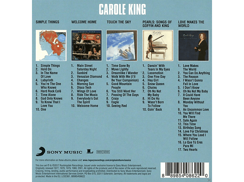 Thumbnail - Carole King - Original Album Classics (CD)