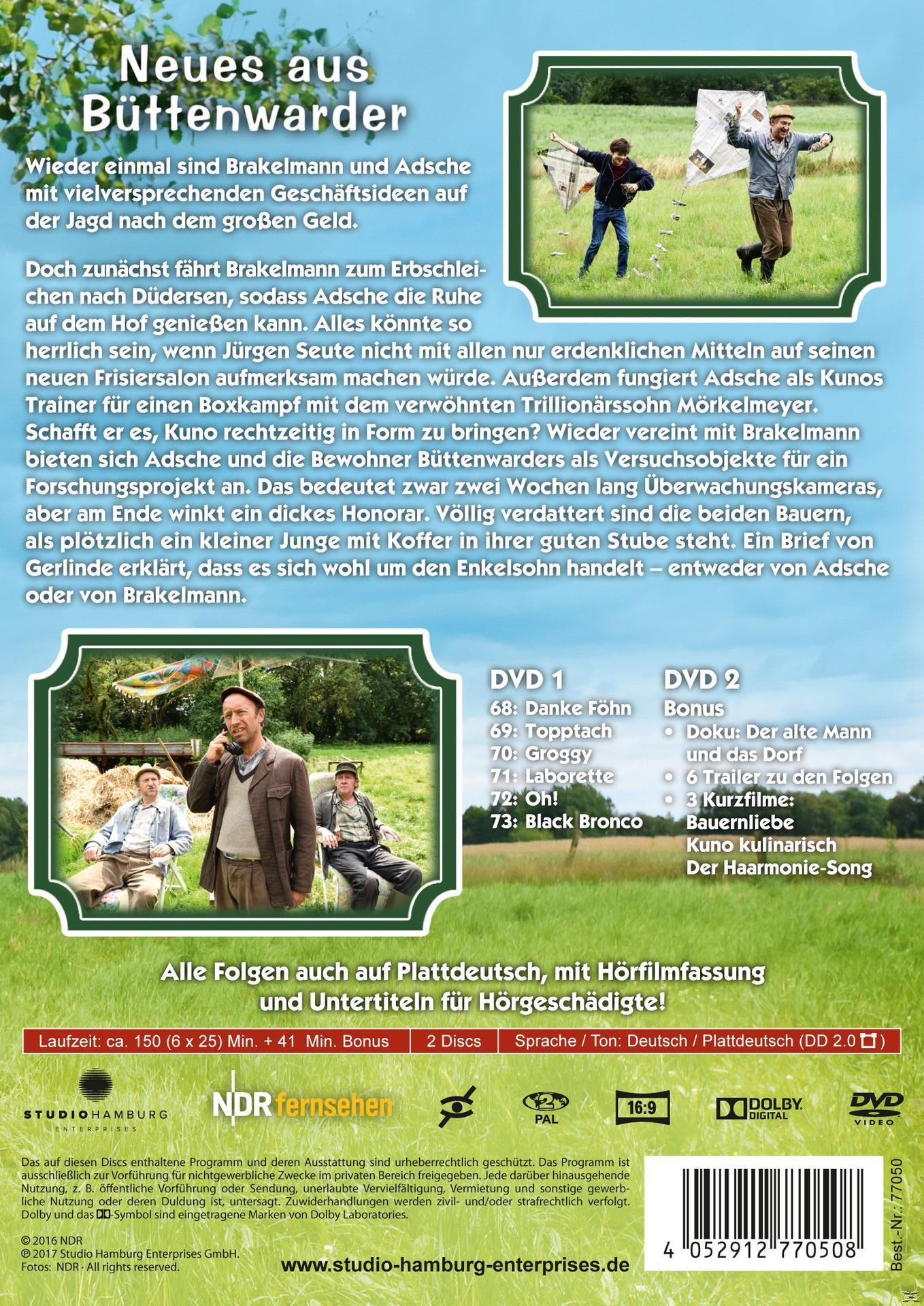 DVD-Cover. Zwei Männer auf einem Feld mit einem Drachen. Text auf Deutsch. Ein Traktor im Hintergrund.