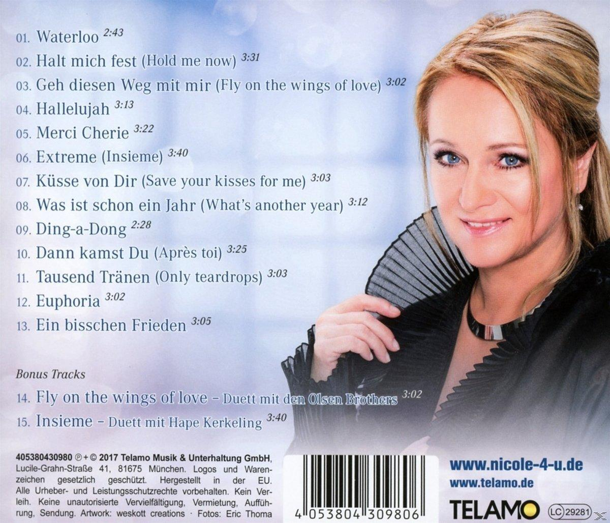 Rückseite einer CD mit einem Bild einer Frau und einer Titelliste mit Liedern und Credits.