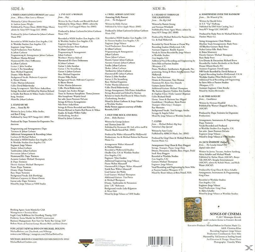 Of Edition) (Vinyl) (Vinyl Michael - - Cinema Songs Bolton